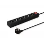 SAVIO LZ-04 stekkerdoos zwart