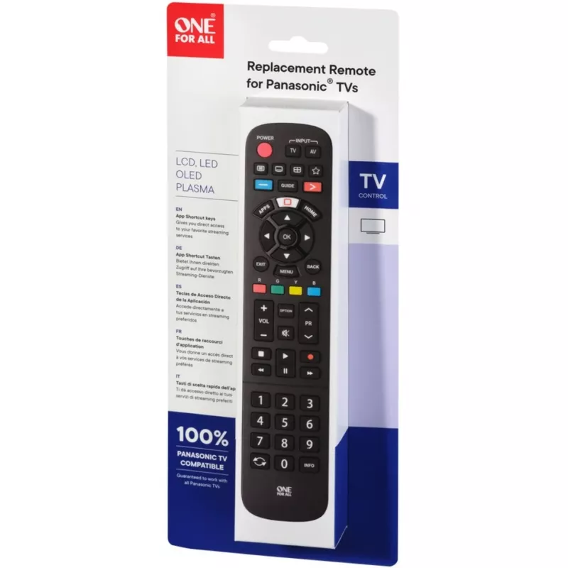 One For All tv-vervangende afstandsbedieningen Panasonic tv-afstandsbediening