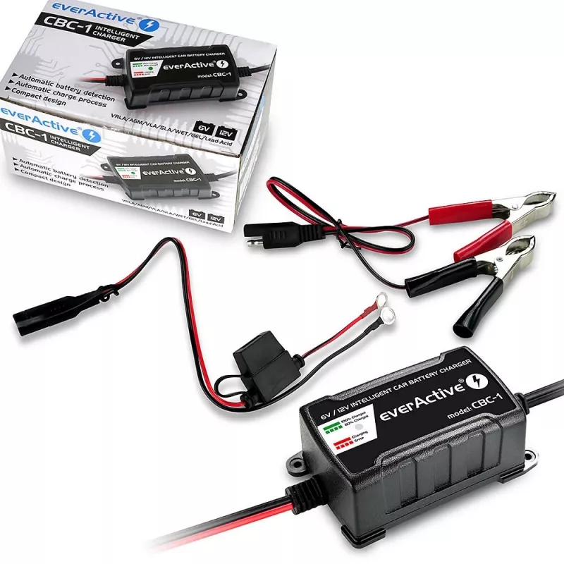 Autoaccu-oplader everActive CBC1 6V/12V