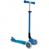 Primo Foldable Plus Lights, scooter donkerblauw/turquoise