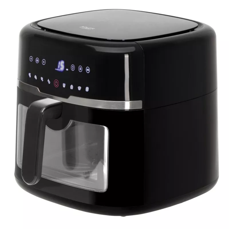 Adler AD 6318 airfryer, 8 l, 2500 W, lcd-display, 9 programma's, zwart
