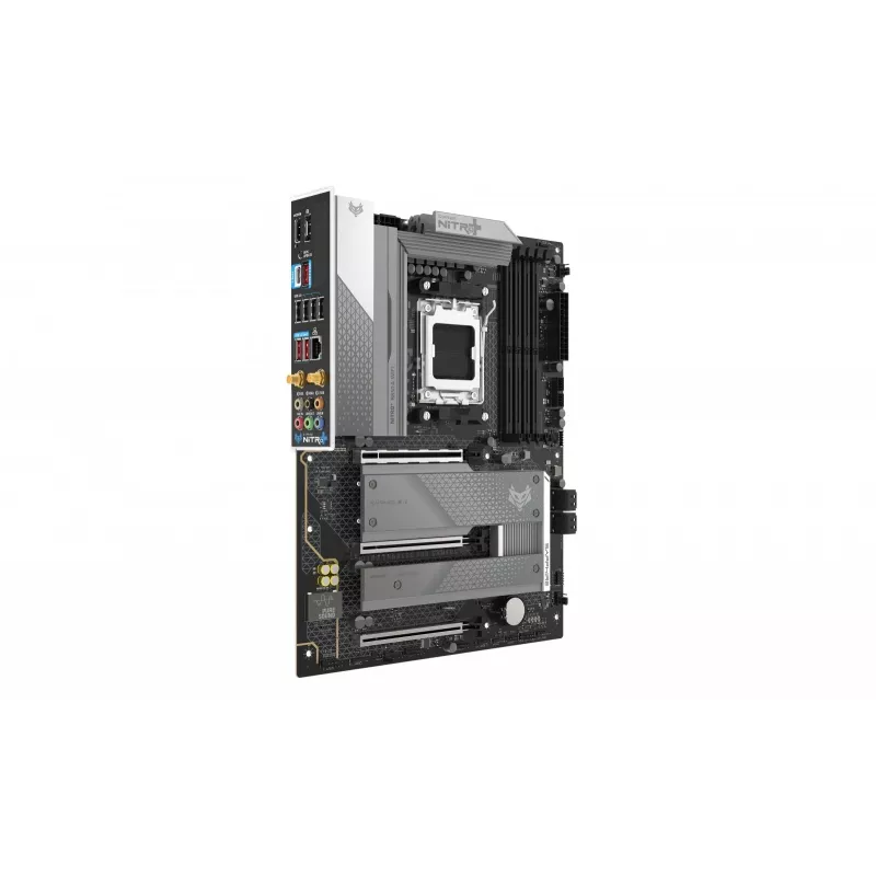 Moederbord Sapphire NITRO+ B850A WIFI 7 AMD B850 socket AM5 micro ATX, DDR5, 4 DIMM, 256GB, Wi-Fi 7, 2.5GbE