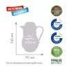 Isolatieflacon ROTPUNKT 330-16-04-0 1 L, kersrood, houdt warm 24 u, koud 36 u