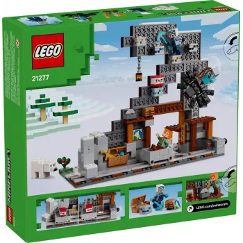 Constructiespeelgoed LEGO Minecraft The Pickaxe Mine set 21277 – 530 onderdelen, 3 minifiguren, leeftijd 8+