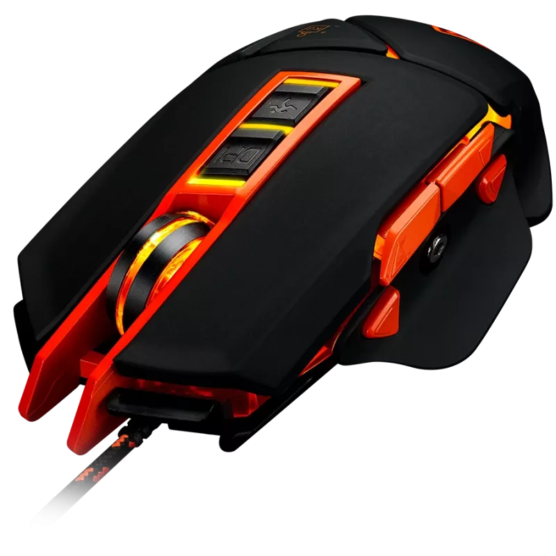 CANYON muis Hazard GM-6 LED bedraad zwart oranje