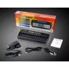 Batterijlader everActive NC-1200 – universele 12-voudige lader voor AA/AAA, 12 V ingang, zwart