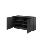 Cama sideboard 2D REJA grafietgrijs glanzend/grafietgrijs glanzend