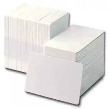 Plastic kaarten verpakking 500 stuks, Evolis C4501, wit CR80 PVC creditcardformaat