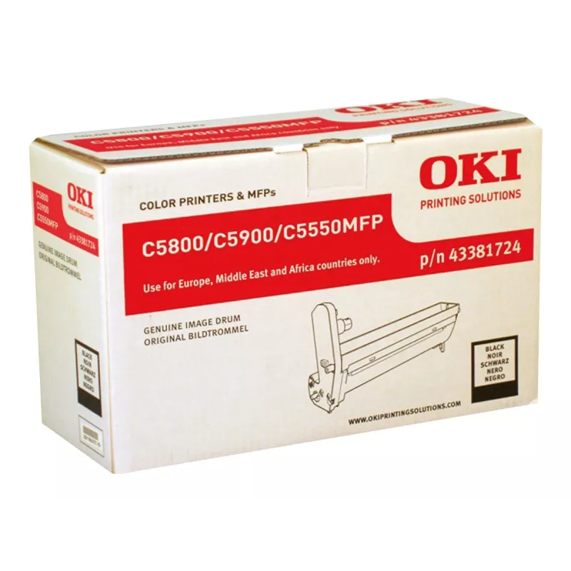 OKI beeldtrommel zwart voor C5800 C5900 C5550MFP 20000 pagina's