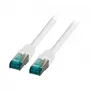 EFB-Elektronik RJ45-patchkabel Cat.6A S/FTP LSZH wit 0,15m