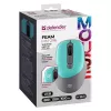 Defender Feam MM-296 52294 draadloze muis, stille klik, optisch, 1600 DPI, USB, mint