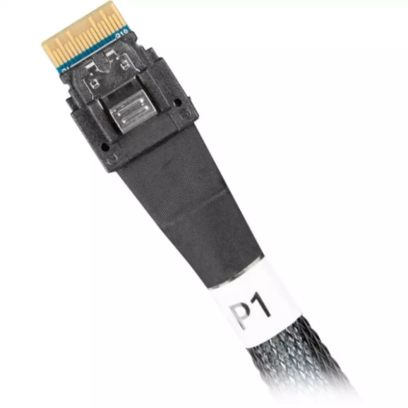 Icy Dock kabel MCIO 8i SFF-TA-1016 naar 2x SlimSAS SFF-8654 4i kabel 0,5 m – kabel (MB310L-B)