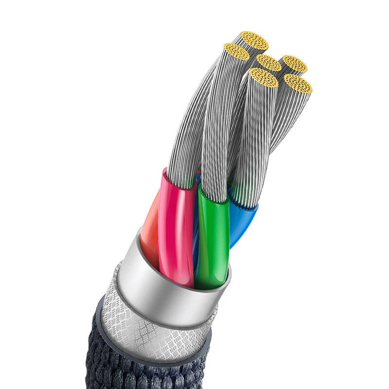 Baseus Crystal Shine kabel USB naar USB-C, 100W, 2m (zwart)
