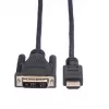 ROLINE adapterkabel HDMI naar DVI-D (Single Link) - 1,5m - zwart (11.04.5516)