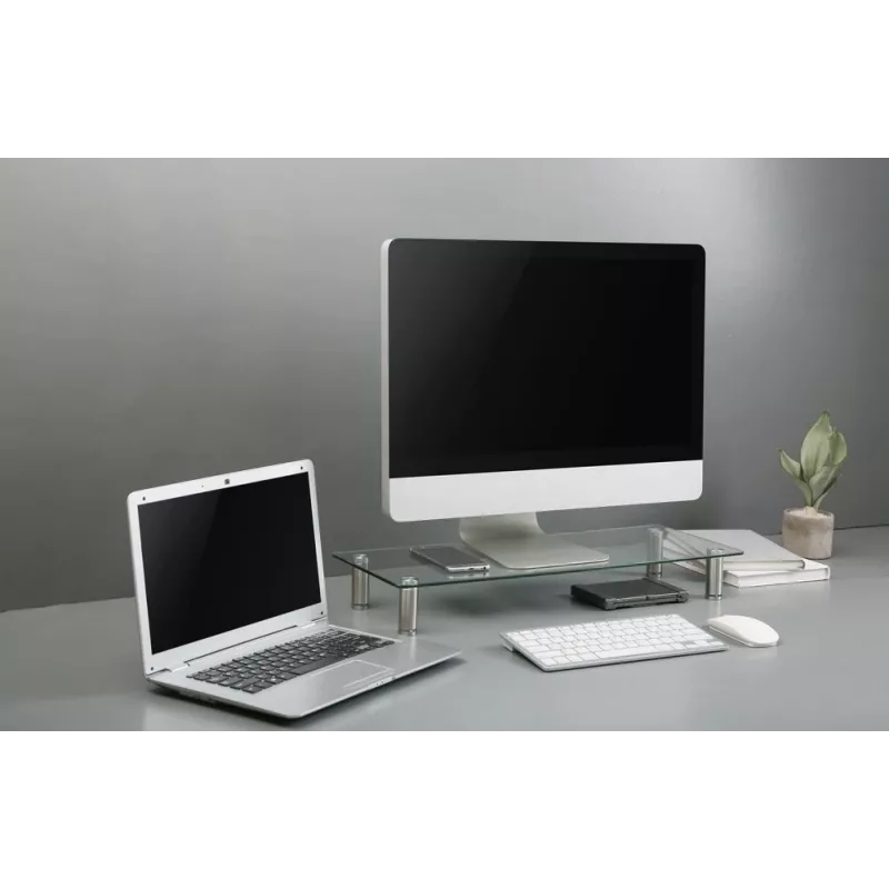 GEMBIRD glazen monitorstandaard maat M