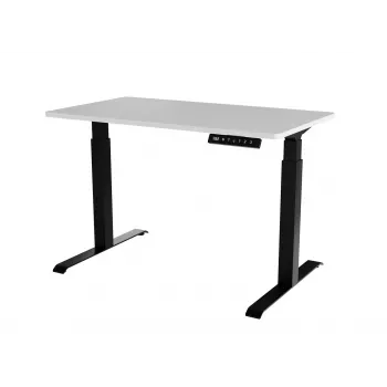 Elektrisch hoogteverstelbaar bureau cama meble MOON 121x67x72–120 cm, rechthoekig spaanplaat tafelblad, 100–240V