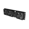 Ventilatiepaneel LANBERG AK-1506-B 19 inch met 3 ventilatoren 230V zwart
