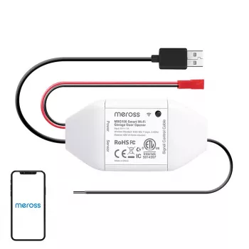 Intelligente garagedeurschakelaar Meross MSG100HK HomeKit-compatibel — wlan-bediening voor garagedeur met één deur