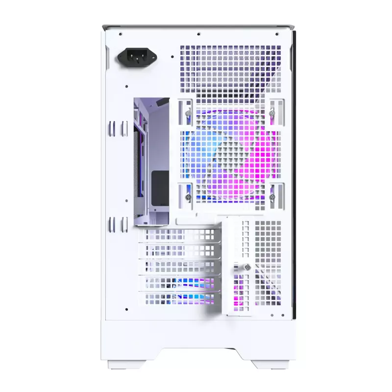 Pc-behuizing Montech KING 15 PRO wit — Micro ATX / Mini-ITX, Midi Tower