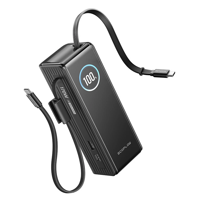 Powerbank ECOFLOW RAPID 25K met geïntegreerde kabel