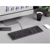 Bekabeld A4Tech-toetsenbord FX60H USB QWERTY – Full-Size 100%, achtergrondverlichting wit, grijs, USB-hub
