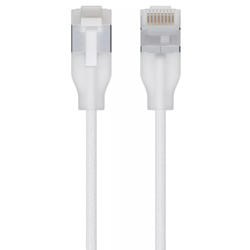 Netwerkkabel Ubiquiti UACC-Cable-Patch-EL-C6A-0.3M-W RJ-45 Cat6a 0,3 m transparant wit