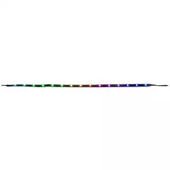 Computerbehuizing verlichtingsset INTER-TECH RS-042 RGB — RGB-ledstrip 1000 mm, 10 mm breed, zwart