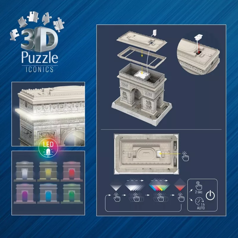 3D-puzzel Ravensburger 12008029 gebouw 269 mm x 239 mm