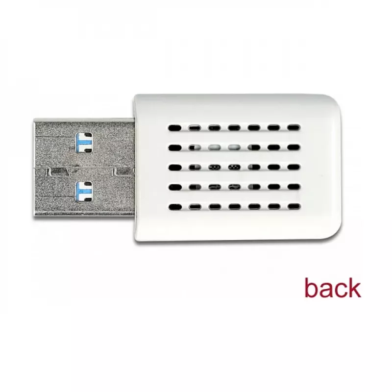 WLAN-netwerkkaart DeLOCK 12770 USB 5000 Mbit/s draadloos wit