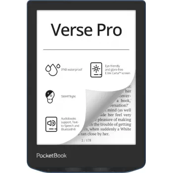 PocketBook Verse Pro e-bookreader touchscreen 16 GB Wi-Fi zwart, Blue