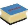 Spons VILEDA rechthoekig vezel, handwas, geel/zwart/blauw, 3-pack