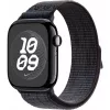 Band Apple 46mm zwart/blauw Nike Sport Loop smartwatch