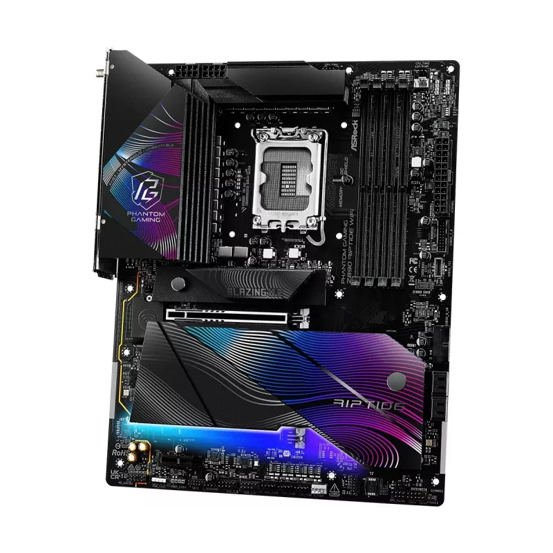 Moederbord ASRock Z890 Riptide WiFi — Intel Z890, LGA1851, ATX, DDR5, 4 DIMM, Wi-Fi 7, 2.5Gb LAN, Thunderbolt 4