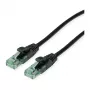ROLINE RM patchkabel Cat.6A UTP, zwart, 0,3 m