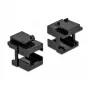 Keystone-afdekking DeLOCK 86806 zwart voor glasvezelkoppeling 10 stuks