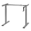 Handmatig in hoogte verstelbaar bureau MACLEAN MC-790NG — max. belasting 60 kg, max. hoogte 120 cm