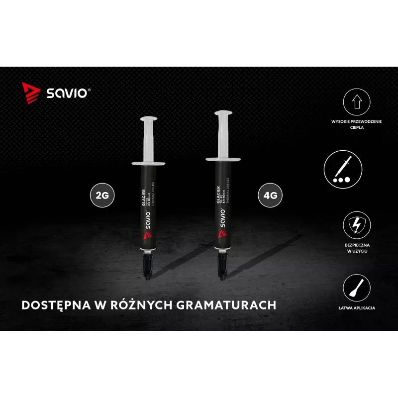 Warmtegeleidingspasta SAVIO TG-02 8,5 W/mK 2 g