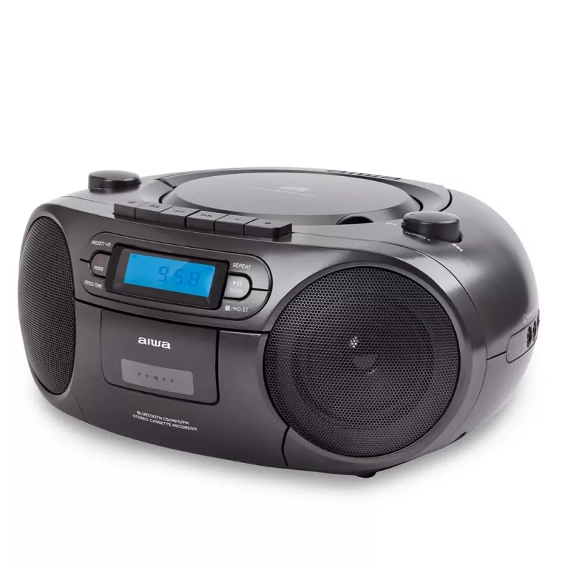 Draagbaar stereosysteem Aiwa BBTC-550BK Digital 6 W FM PLL zwart