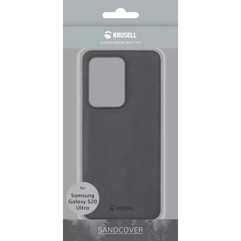 Krusell Essentials SandCover hoesje voor Samsung Galaxy S20 Ultra, zwart