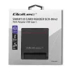 ID-kaartlezer QOLTEC smartchip-ID-kaartlezer — USB, zwart, 84,5×65×16 mm, 63 g