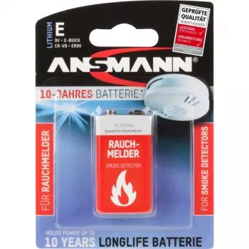 Eenmalige batterij Ansmann 9V lithium