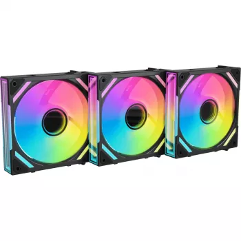 ALPENFÖHN Wing Boost 4 120mm ARGB PWM behuizingsventilator - 3-pack zwart