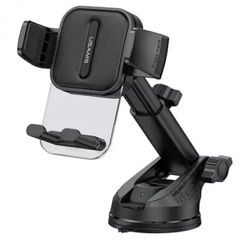 USAMS ZJ072 ZJ072ZJ01 autohouder voor dashboard en voorruit zwart – universele apparaathouder