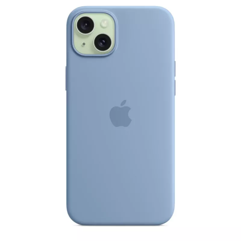 Apple iPhone 15 Plus siliconen hoesje met MagSafe - winterblauw