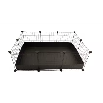 C&C modulaire kooi 3x2 110x75 cm cavia's, egels, zwart