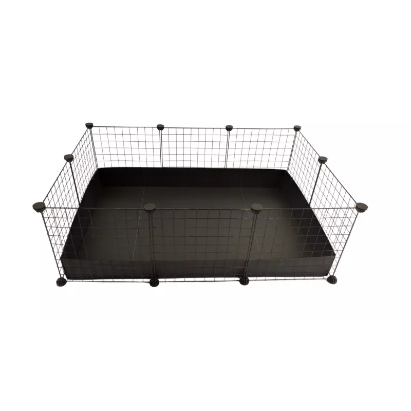 C&C modulaire kooi 3x2 110x75 cm cavia's, egels, zwart