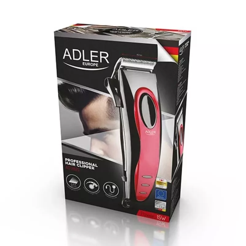 Adler AD 2825 haartrimmer zwart, rood