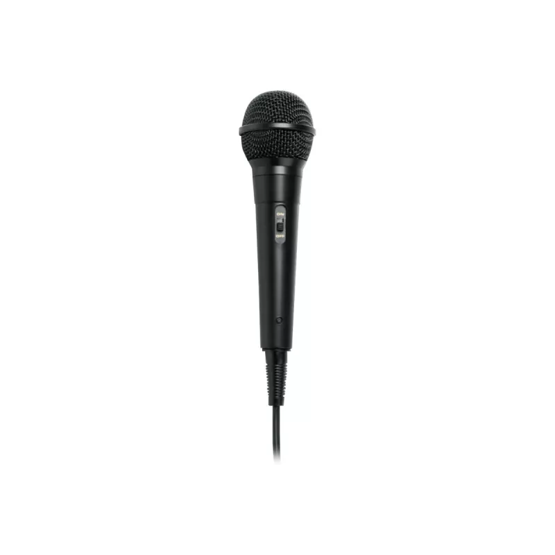 Muse MC-20B professionele bedrade microfoon, -73 dB, 30–15000 Hz, 3 m kabel, 6,3 mm jackplug, zwart