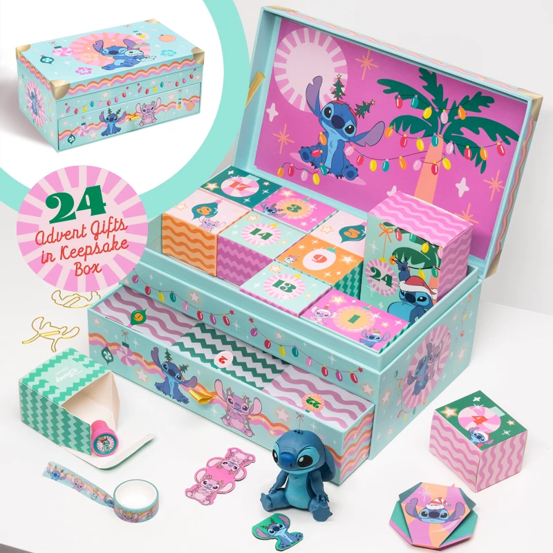 Adventskalender-opbergbox van Paladone PP15751LS met 24 vakken