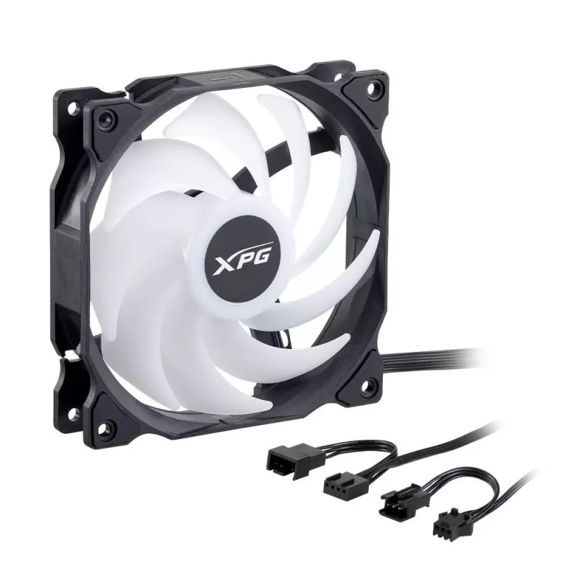 XPG VENTO 120 ARGB PWM (3-pack) zwart, ventilator, 12 cm, 300 tpm, 1850 tpm, zwart